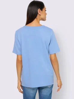 Sweatshirt sportif à manches courtes avec imprimé inspirant et col rond