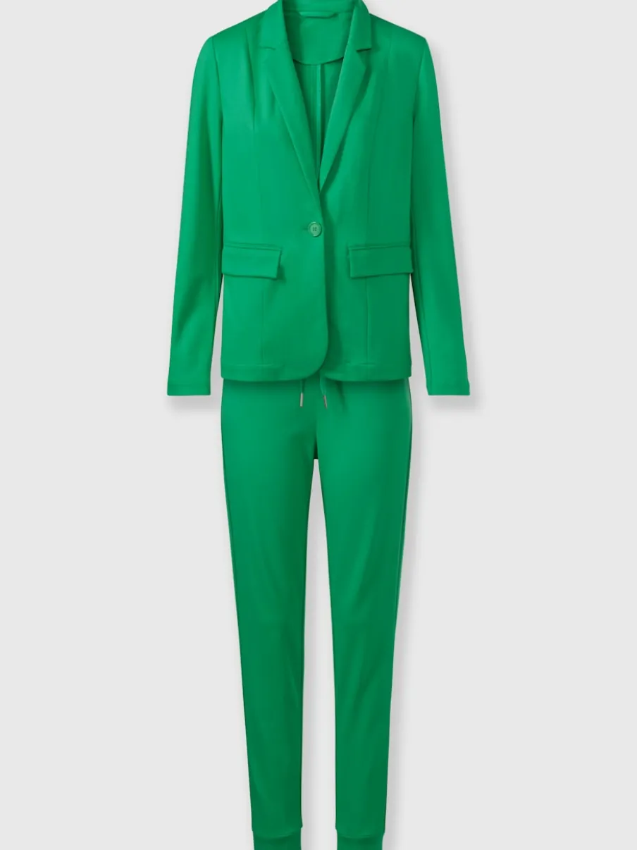 Tailleur pantalon avec blazer col revers et poches