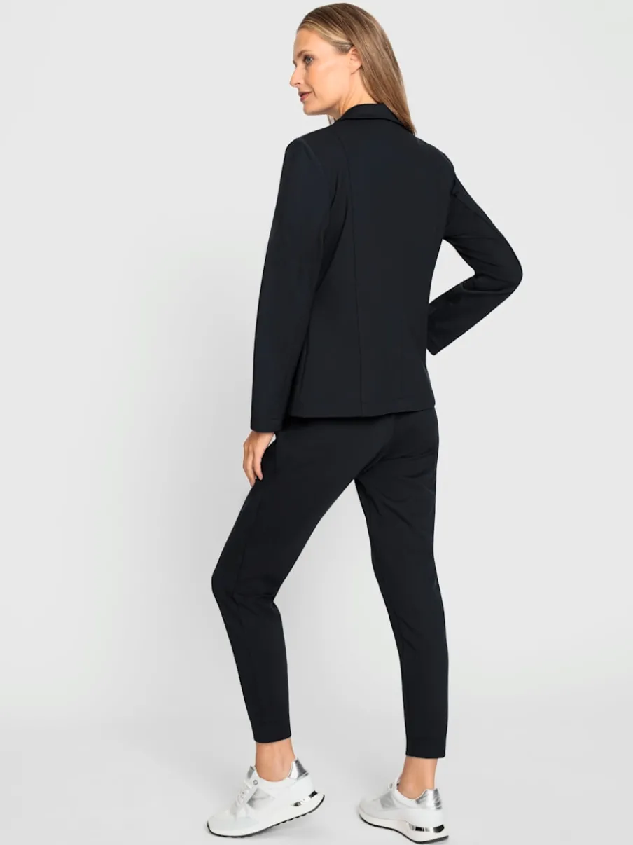 Tailleur pantalon avec blazer col revers et poches