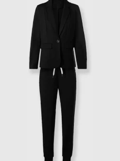 Tailleur pantalon avec blazer col revers et poches