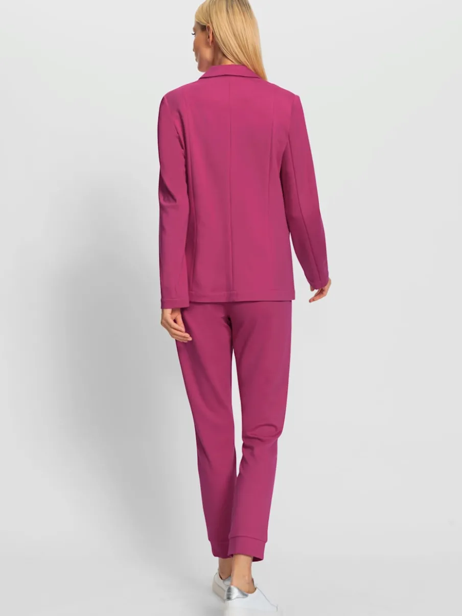 Tailleur pantalon avec blazer col revers et poches
