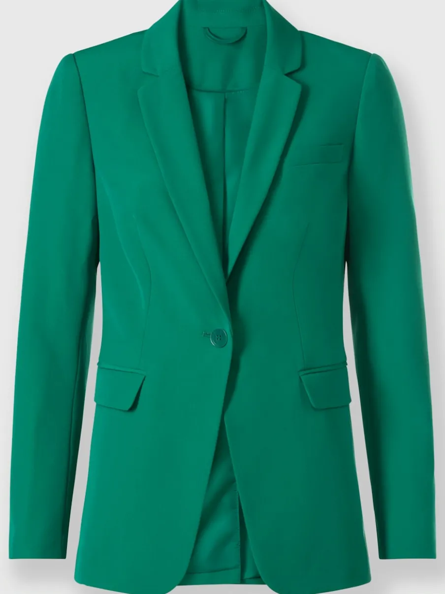 Tailleur pantalon blazer ajusté poches col à revers