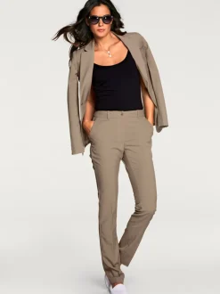 Tailleur pantalon blazer ajusté poches col à revers