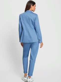 Tailleur pantalon chic avec blazer à col revers