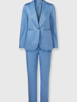 Tailleur pantalon chic avec blazer à col revers