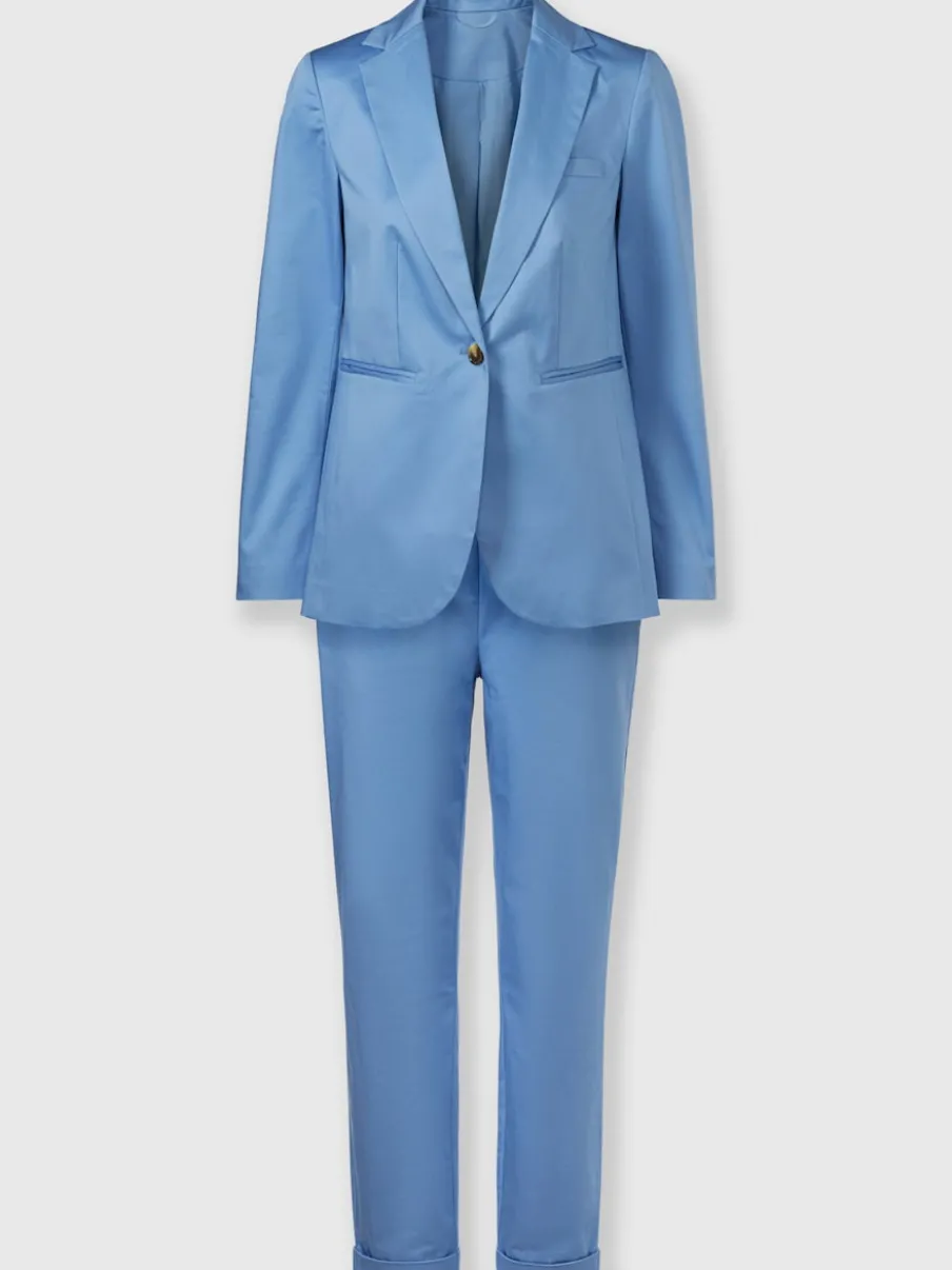 Tailleur pantalon chic avec blazer à col revers