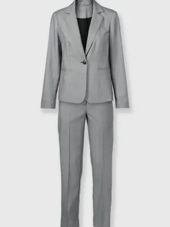 Tailleur pantalon décontracté avec blazer à revers