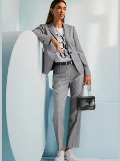 Tailleur pantalon décontracté avec blazer à revers