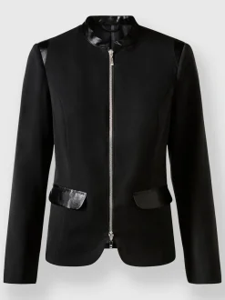 Tailleur pantalon jogging avec blazer et détails satinés