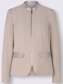 Tailleur pantalon jogging avec blazer et détails satinés