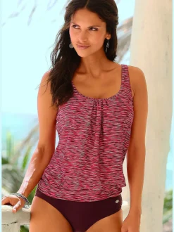 Tankini ample avec bonnets intégrés et coupe fluide