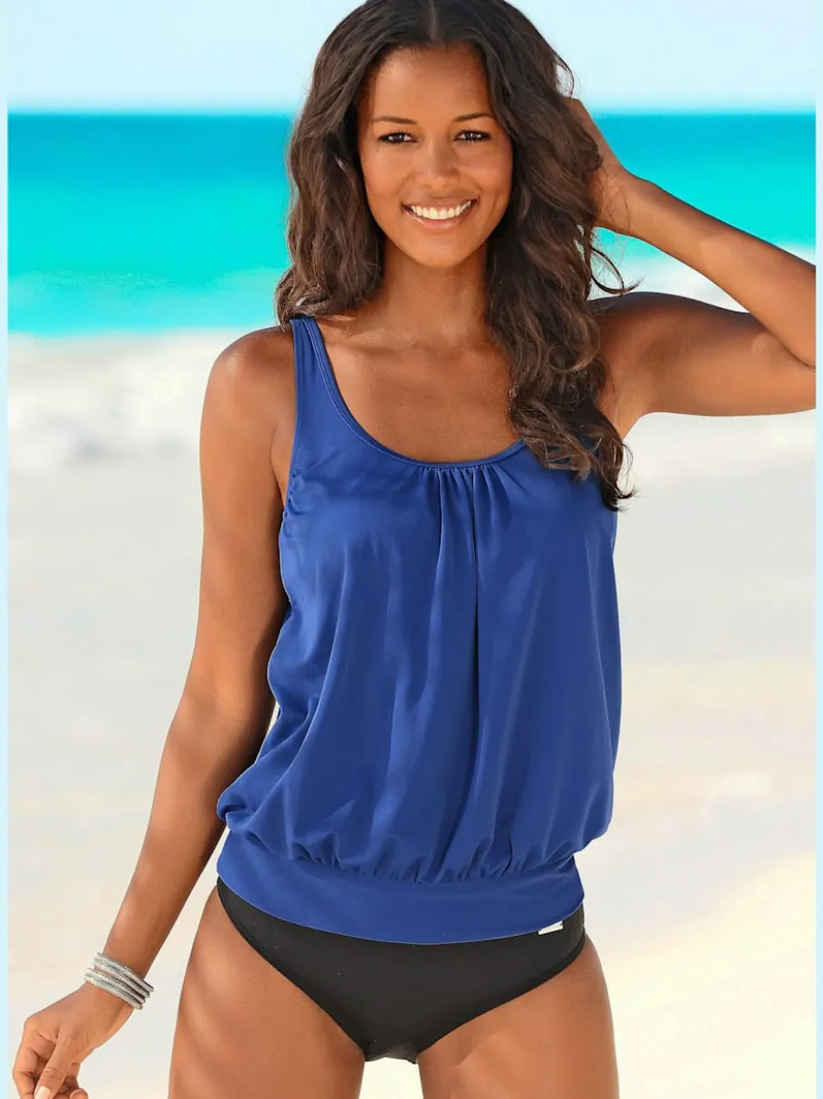 Tankini ample avec bonnets intégrés et bretelles ajustables