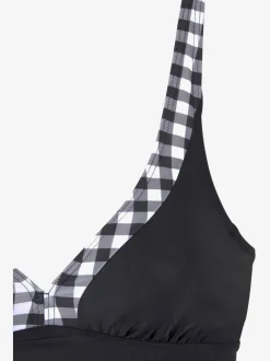 Tankini à armatures avec bretelles réglables et bas à motifs imprimés