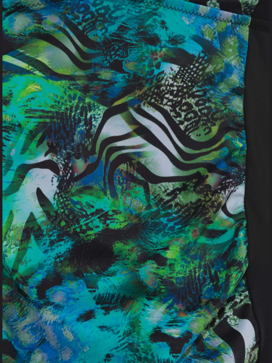 Tankini à armatures avec bretelles réglables et motif floral