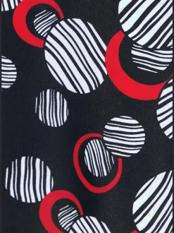 Tankini à armatures avec motif géométrique et bretelles ajustables