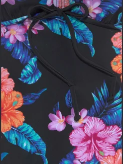 Tankini à armatures avec motifs floraux et bretelles réglables