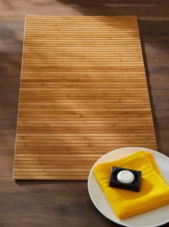 Tapis de bain en fibre de bambou