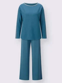 Tenue détente jersey avec encolure en U et manches longues