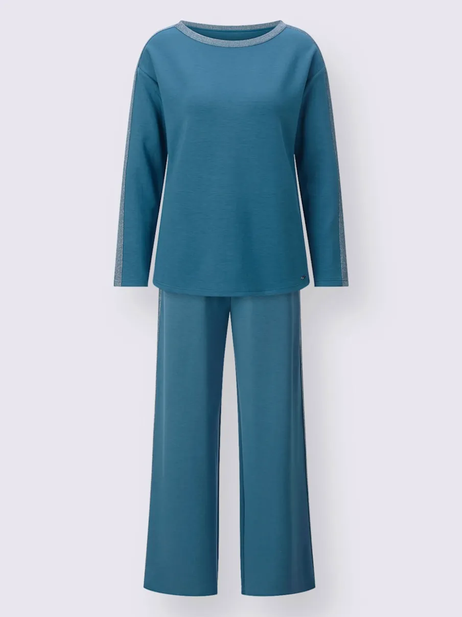 Tenue détente jersey avec encolure en U et manches longues