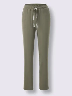 Tenue détente à motifs avec col à revers et pantalon uni
