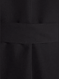 Trench-coat classique matelassé avec poches latérales et ceinture