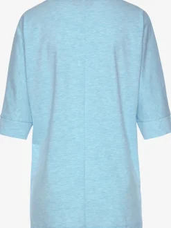 T-shirt ample à manches mi-longues avec logo imprimé