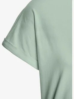 T-shirt avec encolure ronde et manches courtes en coton doux