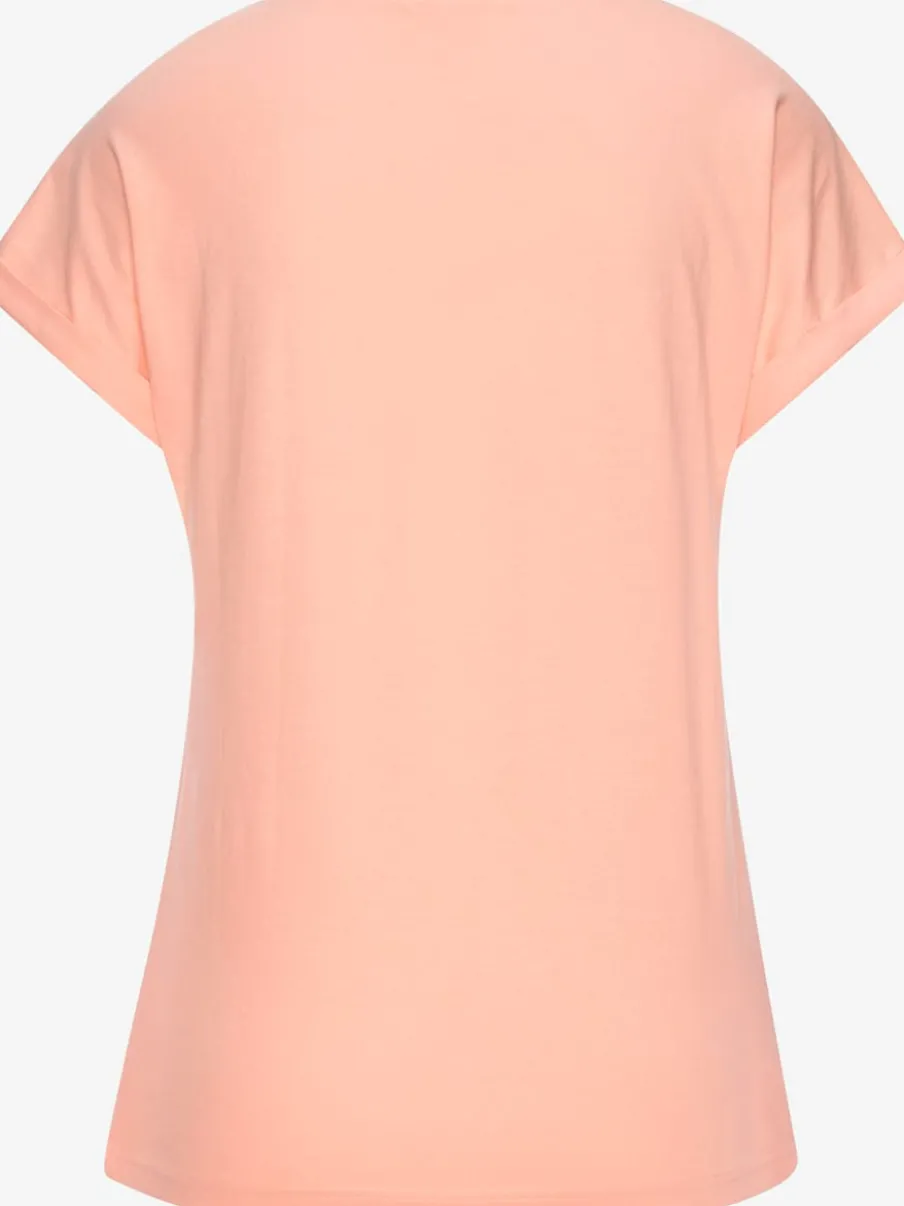 T-shirt avec encolure ronde et manches courtes en coton doux
