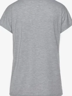 T-shirt avec imprimé floral et manches courtes fluides