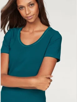 T-shirt basique à col rond et manches courtes en coton