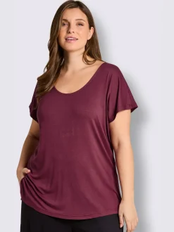 T-shirt broderie décorative au dos