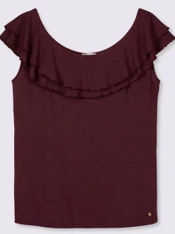 T-shirt carmen volants affinants