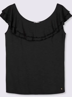 T-shirt carmen volants affinants