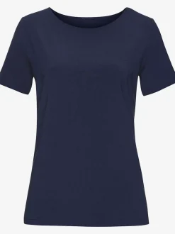 T-shirt classique à encolure ronde avec manches courtes en jersey doux