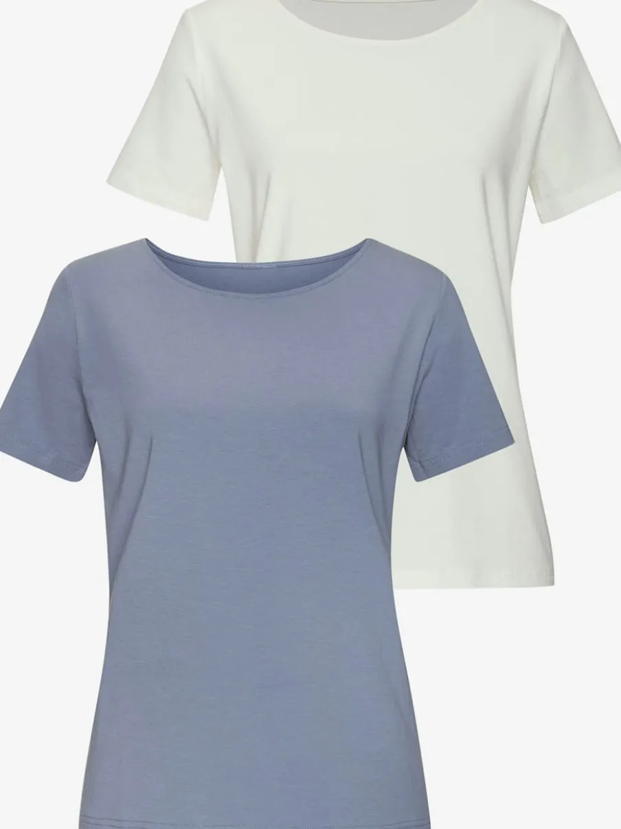 T-shirt classique à encolure ronde avec manches courtes en jersey doux