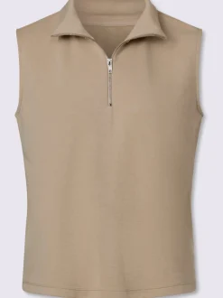 T-shirt col montant à glissière