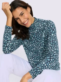 T-shirt à col montant viscose