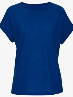 T-shirt à col rond avec manches fixées et matière douce