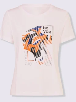 T-shirt à col rond manches courtes motif graphique fantaisie