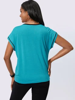 T-shirt col rond manches courtes à motif graphique décontracté