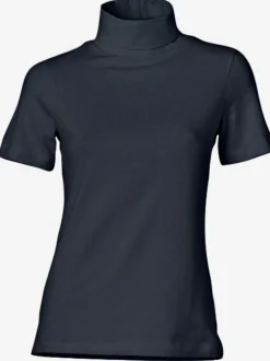 T-shirt à col roulé à manches courtes extensible ajusté