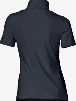 T-shirt à col roulé à manches courtes extensible ajusté