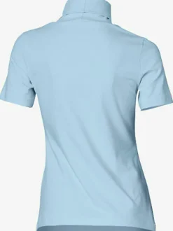 T-shirt à col roulé à manches courtes extensible ajusté