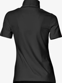 T-shirt à col roulé à manches courtes extensible ajusté