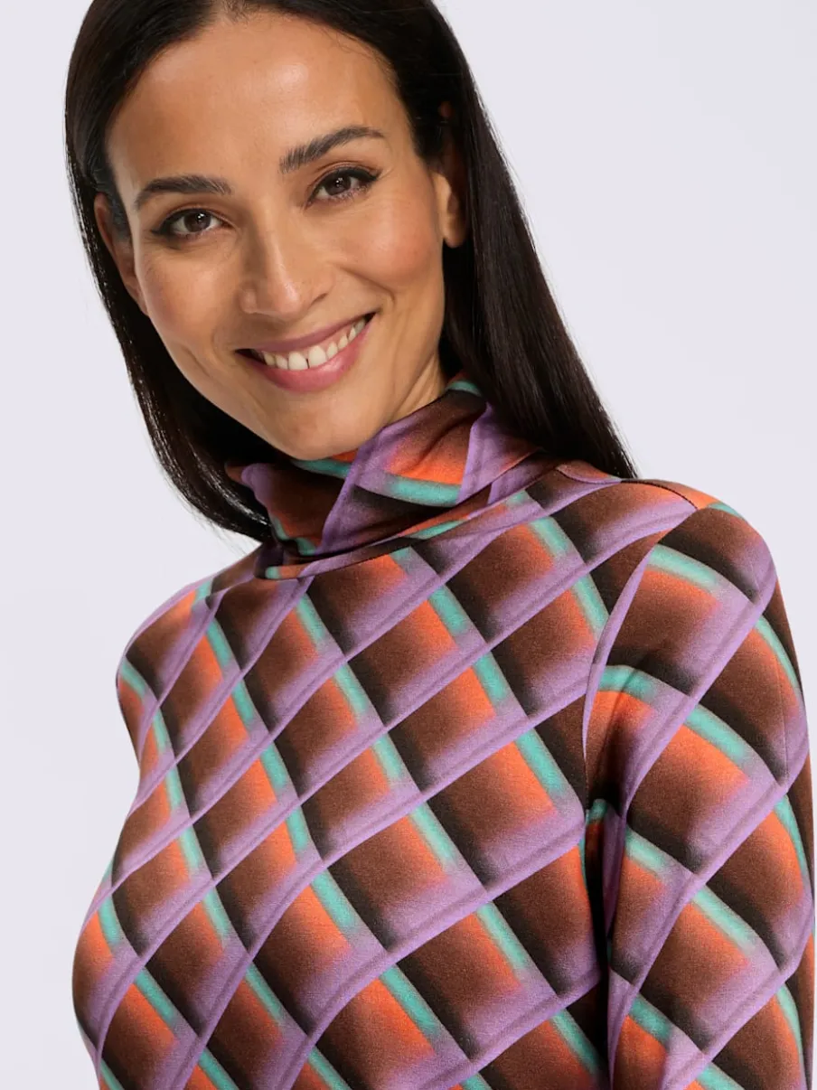 T-shirt à col roulé viscose