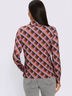 T-shirt à col roulé viscose