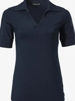 T-shirt à col V avec manches courtes et coupe cintrée