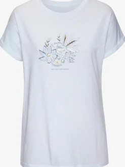 T-shirt décontracté à imprimé brillant avec manches courtes