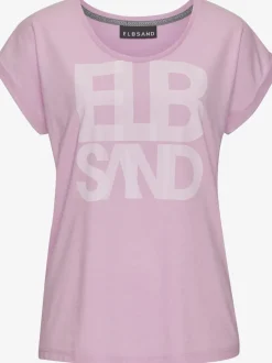 T-shirt décontracté manches courtes grand imprimé devant