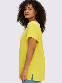 T-shirt dentelle ajourée